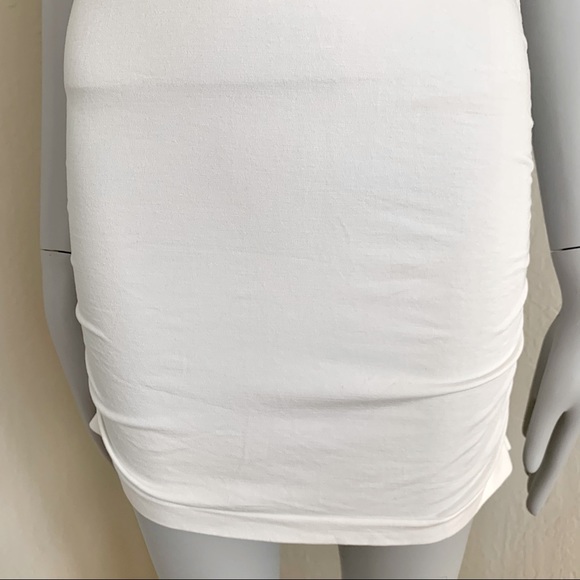 NWT FABLETICS Kathie Mock Neck Sleeveless Bodycon White Dress - Picture 6 of 16